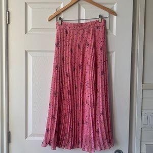 &other stories midi floral skirt